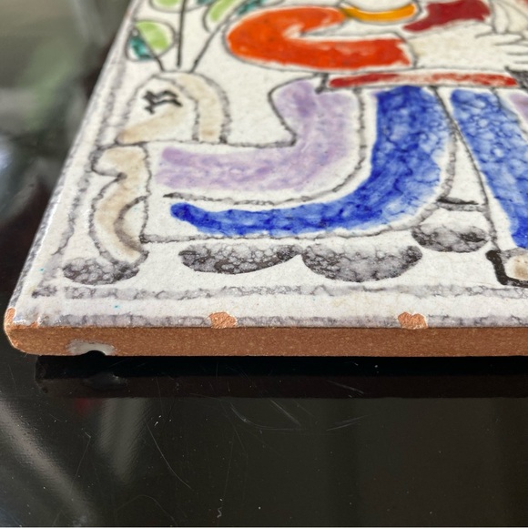 Vintage Giovanni De Simone Italian art tile. Mid Century Modern (MCM) - Picture 7 of 12